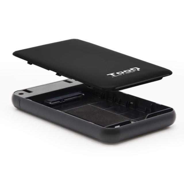 TooQ - Caja externa para discos duros 2.5" SATA I/II/III a USB 3.1 Gen1 con UASP - TQE-2528B