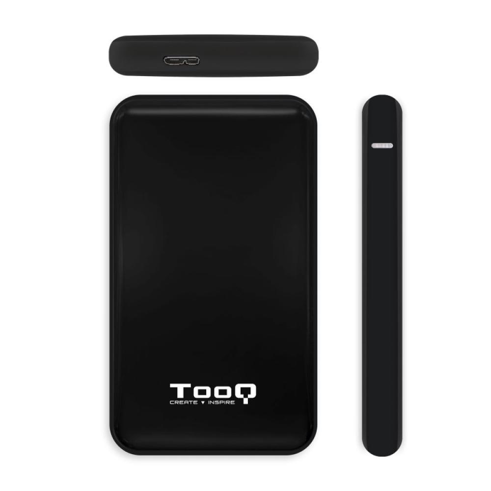 TooQ - Caja externa para discos duros 2.5" SATA I/II/III a USB 3.1 Gen1 con UASP - TQE-2528B