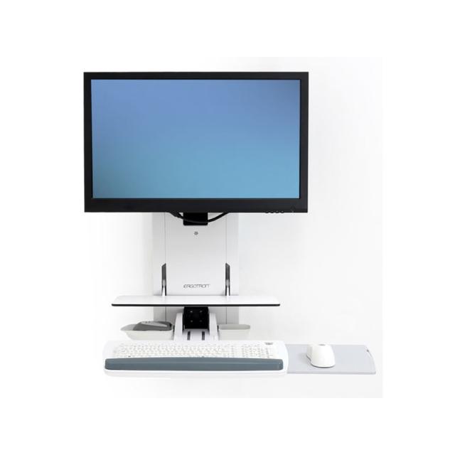 Ergotron - 61-080-062 soporte para monitor 61 cm (24") Pared Blanco