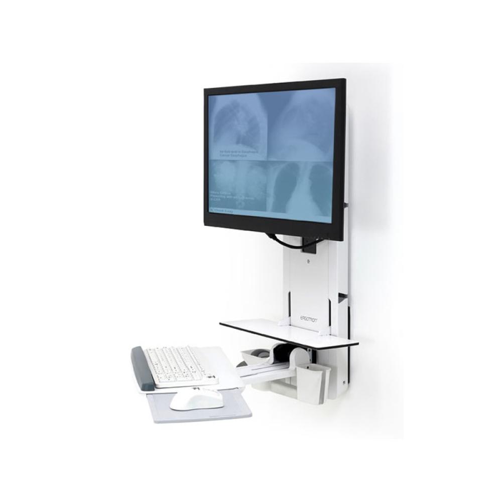Ergotron - 61-080-062 soporte para monitor 61 cm (24") Pared Blanco
