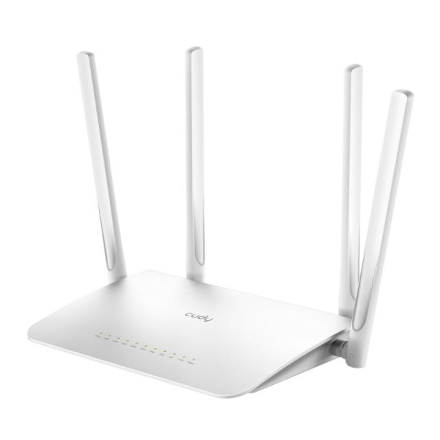 Cudy - WR1300 router inalámbrico Gigabit Ethernet Doble banda (2,4 GHz / 5 GHz) Blanco