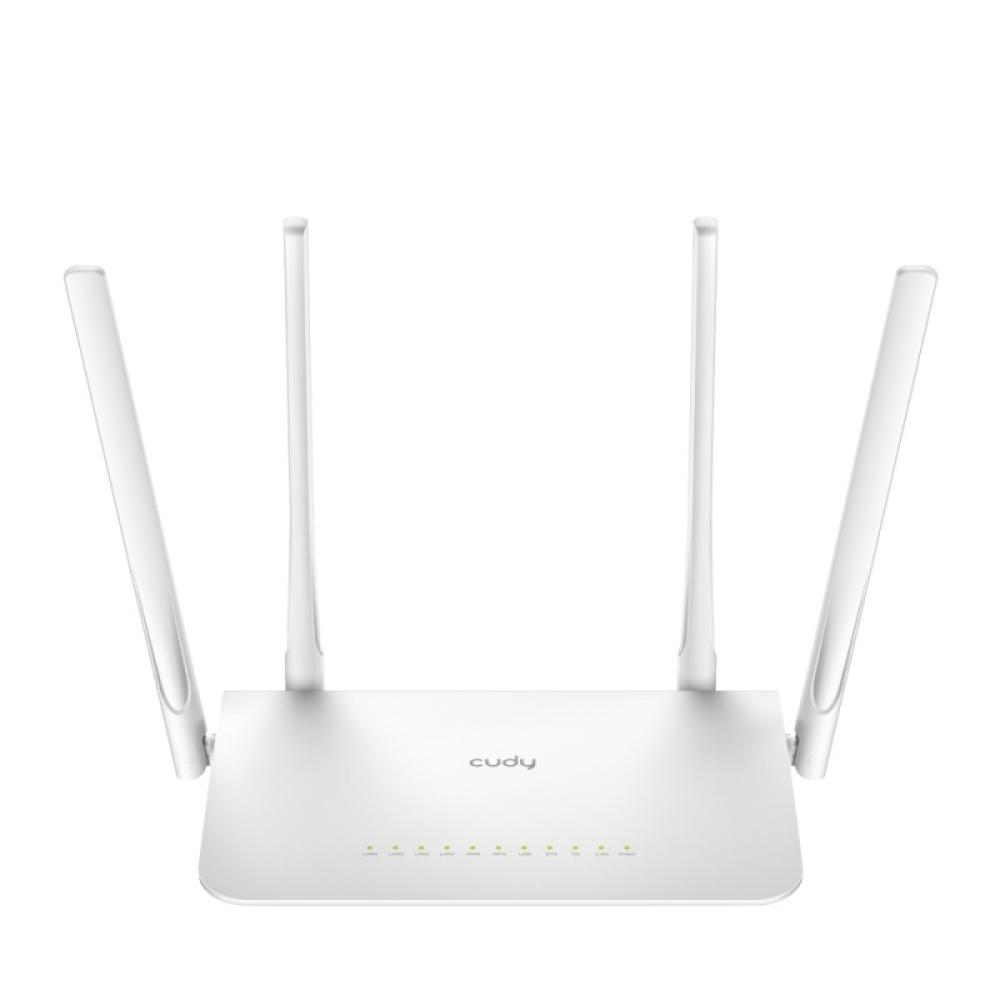 Cudy - WR1300 router inalámbrico Gigabit Ethernet Doble banda (2,4 GHz / 5 GHz) Blanco
