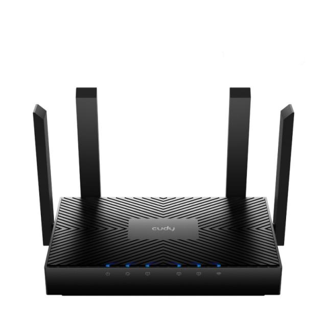 Cudy - WR3000 router inalámbrico Gigabit Ethernet Doble banda (2,4 GHz / 5 GHz) Negro