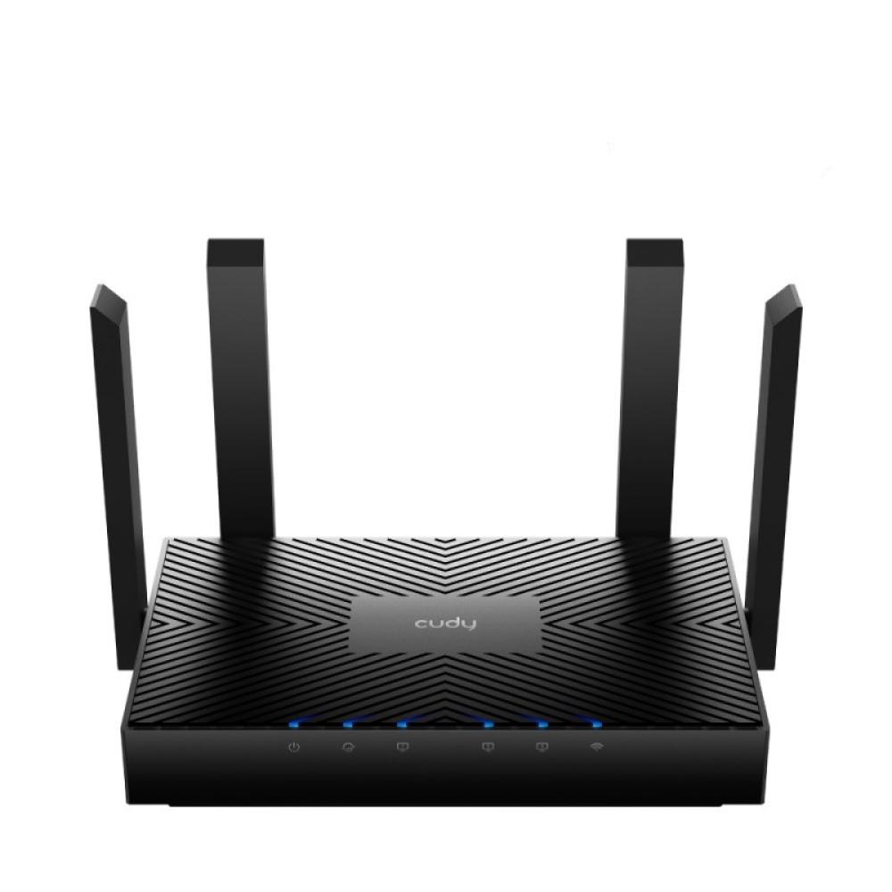 Cudy - WR3000 router inalámbrico Gigabit Ethernet Doble banda (2,4 GHz / 5 GHz) Negro