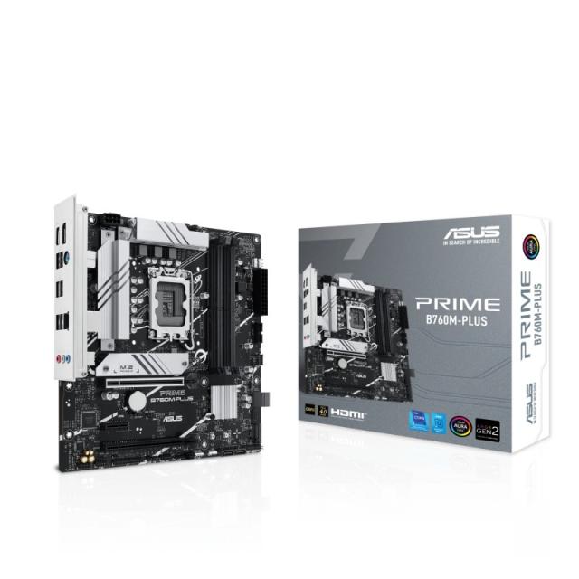 ASUS - PRIME B760M-PLUS Intel B760 LGA 1700 micro ATX