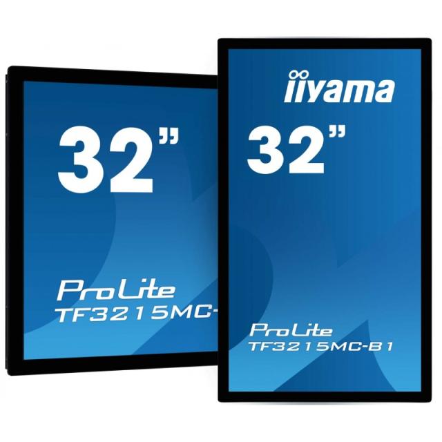 iiyama - ProLite TF3215MC-B2 pantalla para PC 80 cm (31.5") 1920 x 1080 Pixeles Full HD LED Pantalla táctil Quiosco Negro