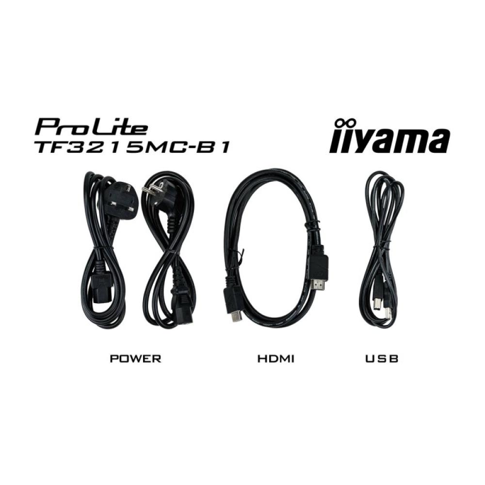 iiyama - ProLite TF3215MC-B2 pantalla para PC 80 cm (31.5") 1920 x 1080 Pixeles Full HD LED Pantalla táctil Quiosco Negro