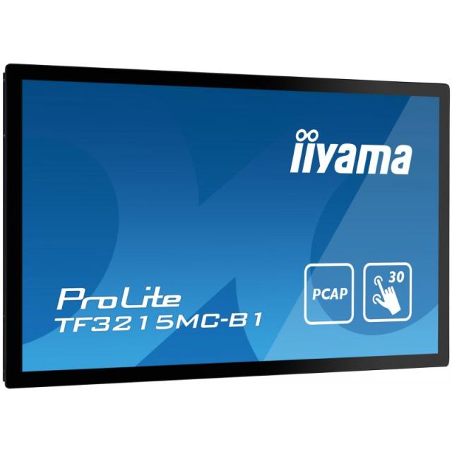 iiyama - ProLite TF3215MC-B2 pantalla para PC 80 cm (31.5") 1920 x 1080 Pixeles Full HD LED Pantalla táctil Quiosco Negro