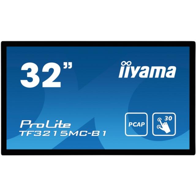 iiyama - ProLite TF3215MC-B2 pantalla para PC 80 cm (31.5") 1920 x 1080 Pixeles Full HD LED Pantalla táctil Quiosco Negro