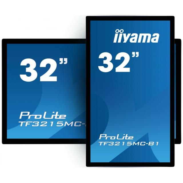 iiyama - ProLite TF3215MC-B2 pantalla para PC 80 cm (31.5") 1920 x 1080 Pixeles Full HD LED Pantalla táctil Quiosco Negro