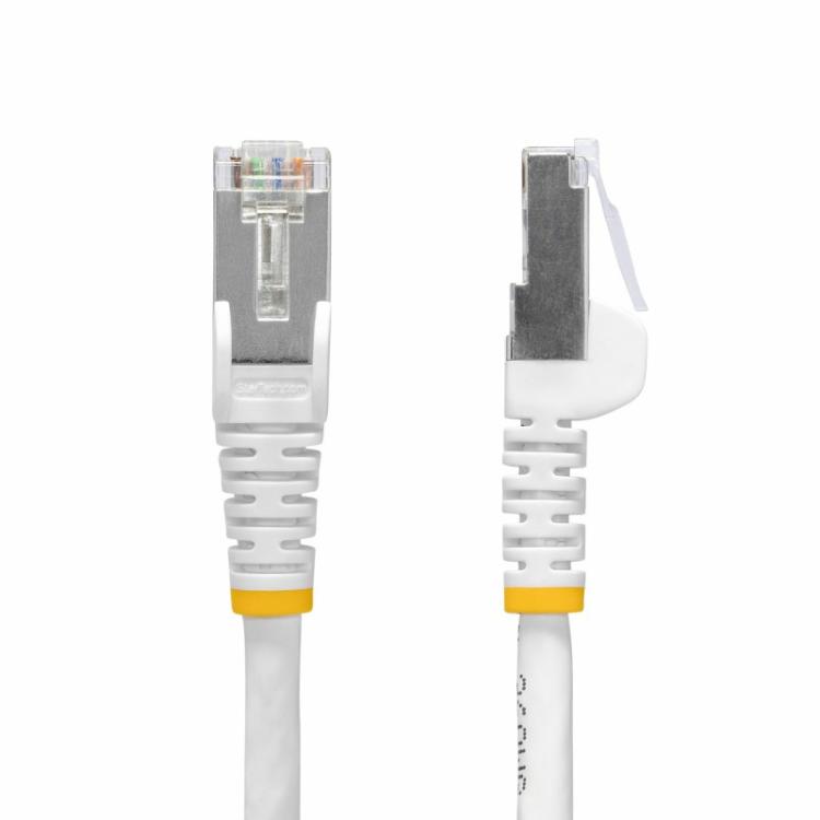 StarTech.com - Cable de Red Ethernet CAT8 Blanco de 2m - Snagless - sin Pestillo - 25G/40G - 2000MHz - PoE++ 100W - 26AWG - S/FT