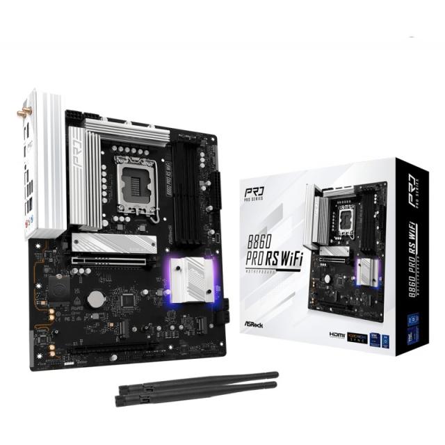 Asrock - B860 Pro RS WiFi Intel B860 LGA 1851 (Socket V1) ATX