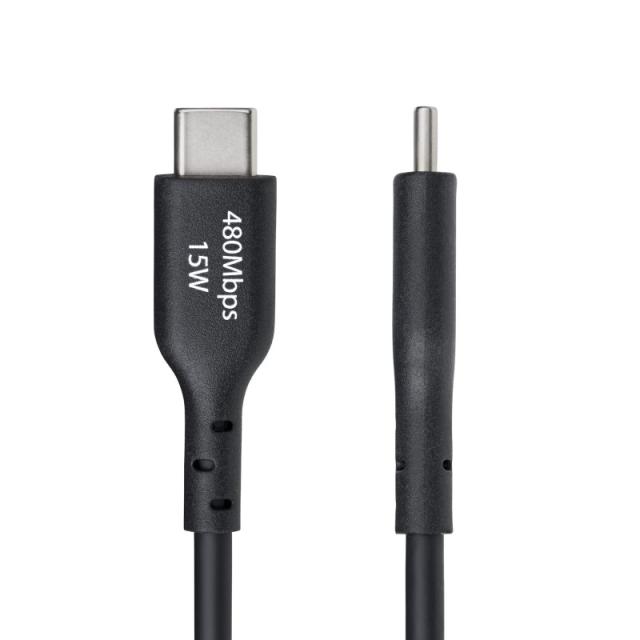 StarTech.com - Cable de Carga USB-A a USB-C de 30cm - Cable Cargador USB-A a USB Tipo C - Cable USB 2.0 - 3A - Recubrimiento de