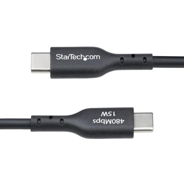 StarTech.com - Cable de Carga USB-A a USB-C de 30cm - Cable Cargador USB-A a USB Tipo C - Cable USB 2.0 - 3A - Recubrimiento de