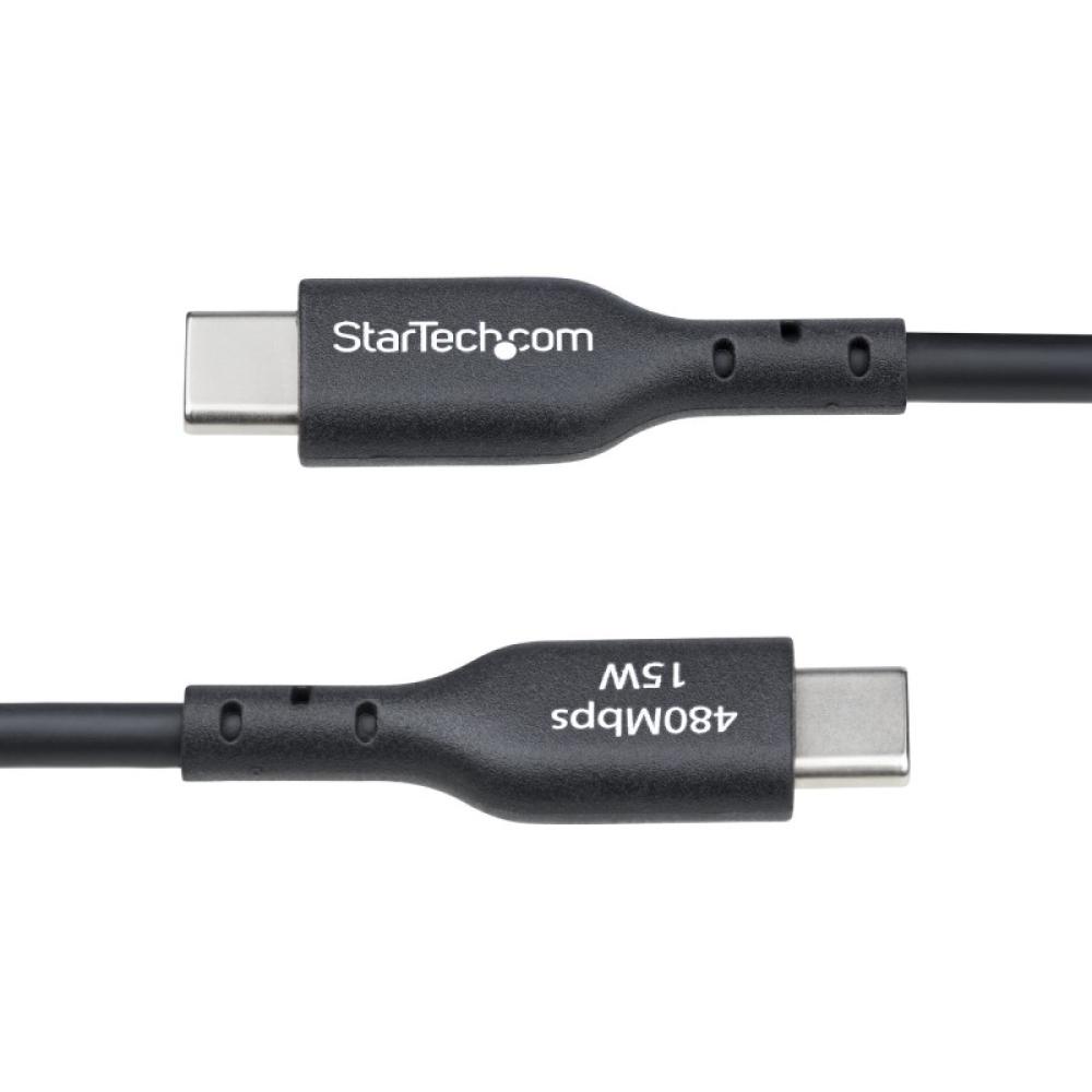 StarTech.com - Cable de Carga USB-A a USB-C de 30cm - Cable Cargador USB-A a USB Tipo C - Cable USB 2.0 - 3A - Recubrimiento de