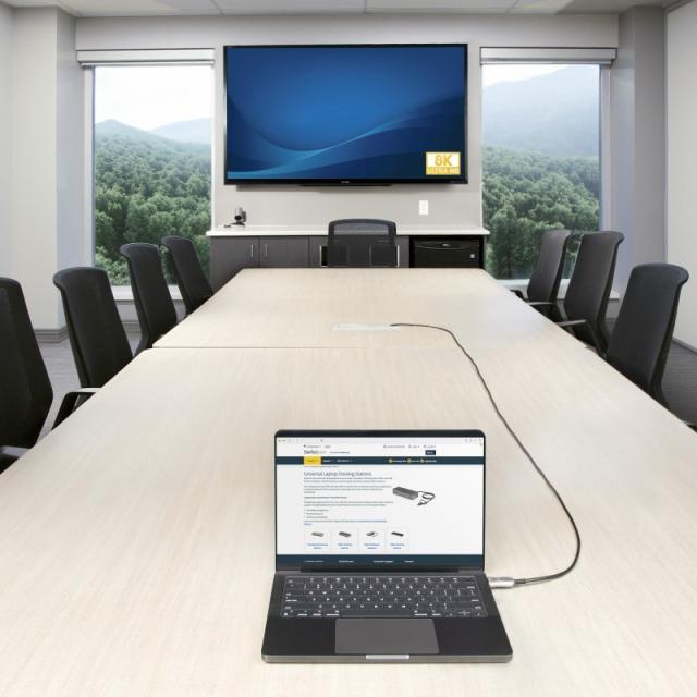 StarTech.com - Cable HDMI 2.1 Híbrido Activo Óptico AOC de 30,4m - CMP Plenum - Cable HDMI 2.0/2.1 de Ultra Alta Velocidad 8K de