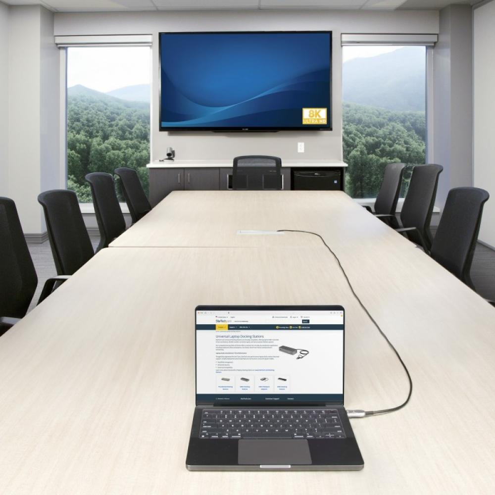 StarTech.com - Cable HDMI 2.1 Híbrido Activo Óptico AOC de 30,4m - CMP Plenum - Cable HDMI 2.0/2.1 de Ultra Alta Velocidad 8K de