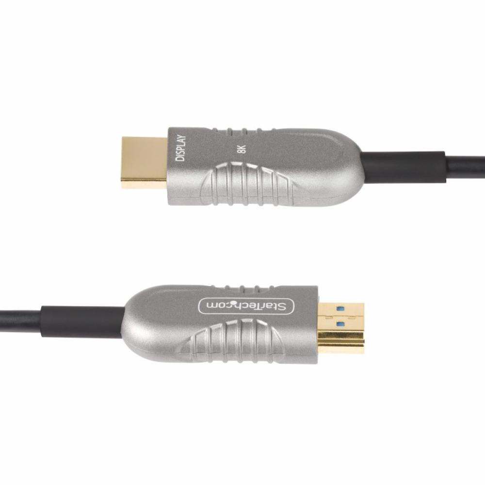 StarTech.com - Cable HDMI 2.1 Híbrido Activo Óptico AOC de 30,4m - CMP Plenum - Cable HDMI 2.0/2.1 de Ultra Alta Velocidad 8K de