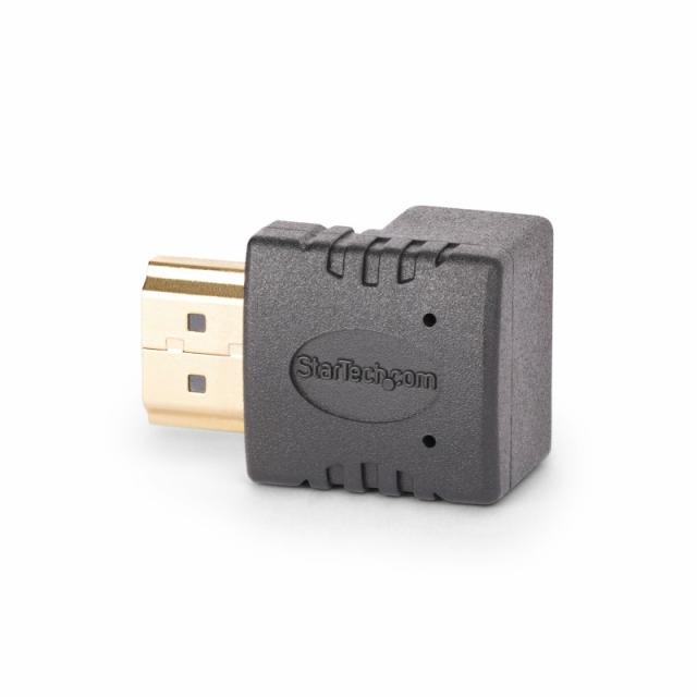 StarTech.com - Adaptador HDMI 2.0 Acodado Hacia Arriba - Macho a Hembra - Adaptador HDMI en Ángulo Recto - Ahorrador de Puertos
