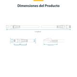 StarTech.com - Cable de Red Ethernet CAT8 Blanco de 15m - Snagless - sin Pestillo - 25G/40G - 2000MHz - PoE++ 100W - 26AWG - S/F