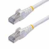 StarTech.com - Cable de Red Ethernet CAT8 Blanco de 15m - Snagless - sin Pestillo - 25G/40G - 2000MHz - PoE++ 100W - 26AWG - S/F