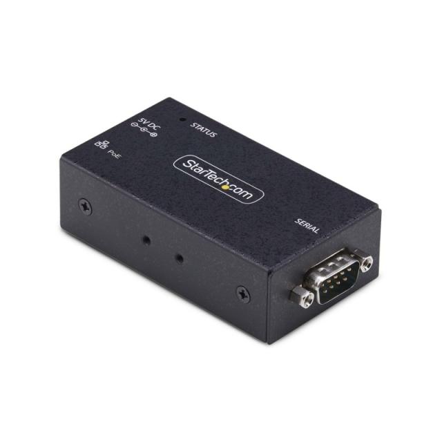 StarTech.com - Adaptador Serie a Ethernet - Conversor RJ45 LAN IP a DB9 RS232 - Servidor de Dispositivos Serie Remotos de 1 Puer