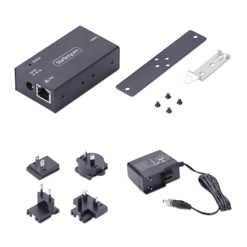StarTech.com - Adaptador Serie a Ethernet - Conversor RJ45 LAN IP a DB9 RS232 - Servidor de Dispositivos Serie Remotos de 1 Puer