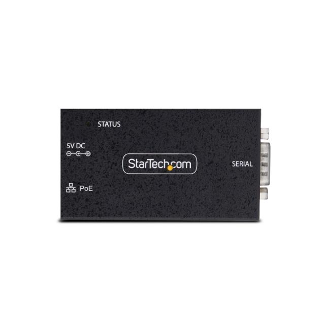 StarTech.com - Adaptador Serie a Ethernet - Conversor RJ45 LAN IP a DB9 RS232 - Servidor de Dispositivos Serie Remotos de 1 Puer
