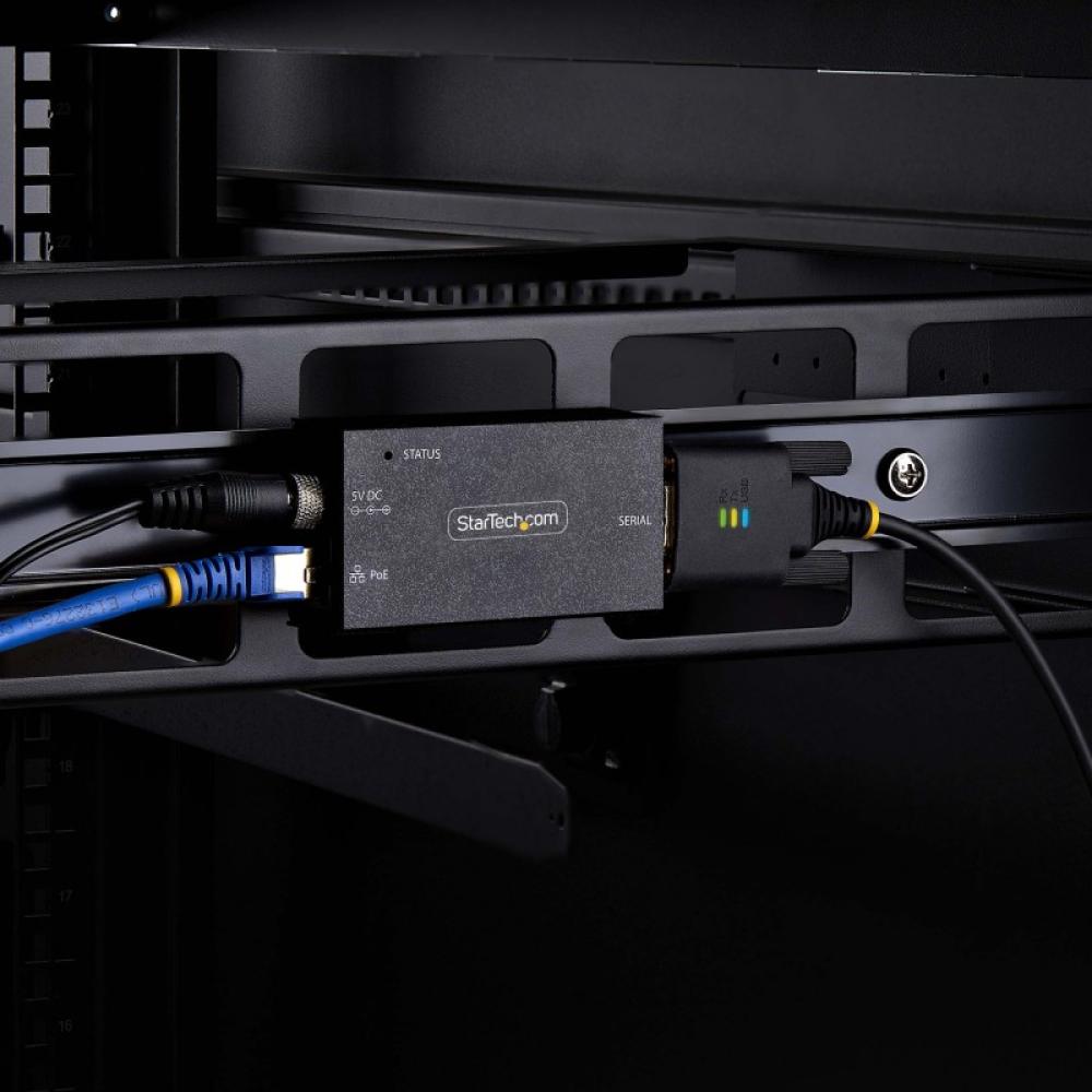 StarTech.com - Adaptador Serie a Ethernet - Conversor RJ45 LAN IP a DB9 RS232 - Servidor de Dispositivos Serie Remotos de 1 Puer