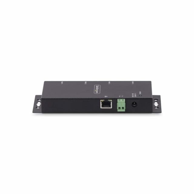 StarTech.com - Adaptador Serie a Ethernet - Conversor RJ45 LAN IP a DB9 RS232 - Servidor de Dispositivos Serie de 4 Puertos - Ca