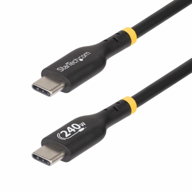 StarTech.com - Cable de Carga USB-C de 1m - Cable USB Tipo C - Certificación USB-IF - PD de 240W EPR - Cable USB 2.0 USB-C de Ca