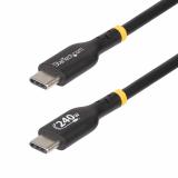 StarTech.com - Cable de Carga USB-C de 1m - Cable USB Tipo C - Certificación USB-IF - PD de 240W EPR - Cable USB 2.0 USB-C de Ca