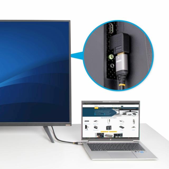 StarTech.com - Adaptador HDMI 2.0 Acodado a la Derecha - Macho a Hembra - Adaptador HDMI en Ángulo Recto - Ahorrador de Puertos