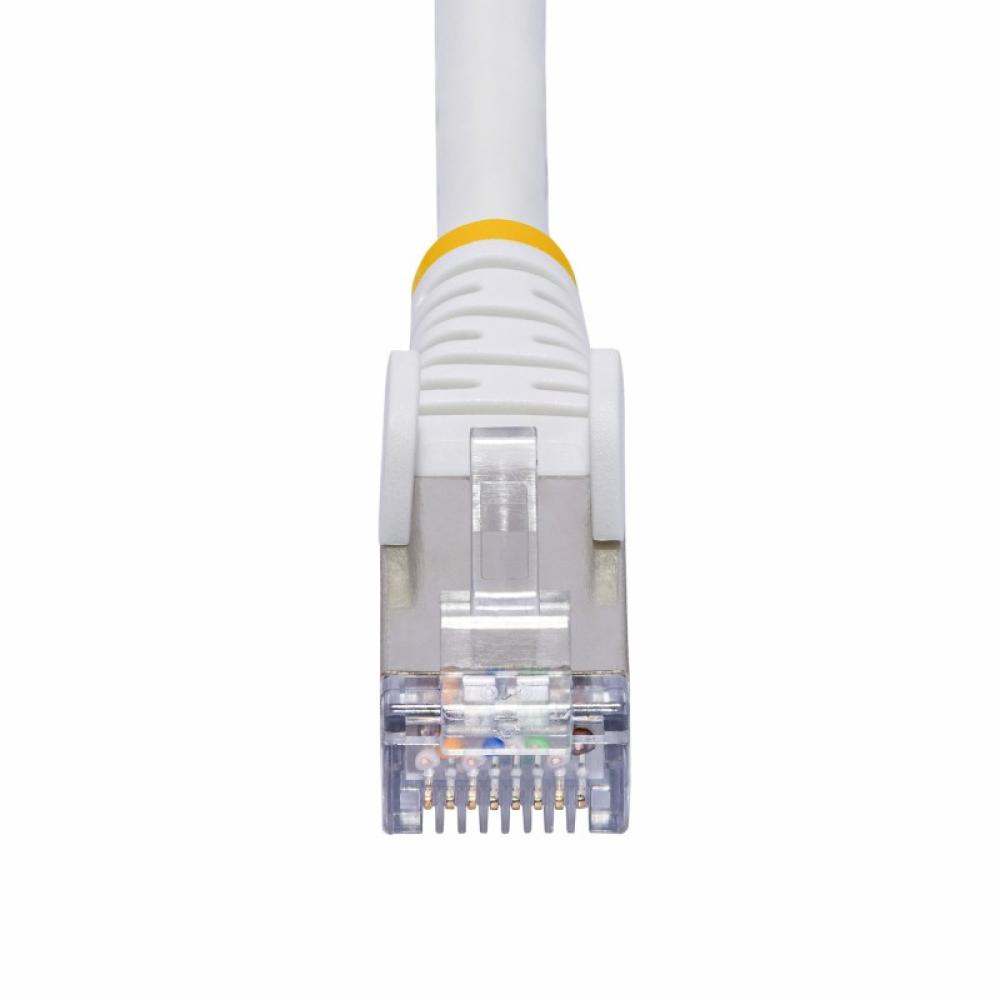 StarTech.com - Cable de Red Ethernet CAT8 Blanco de 10m - Snagless - sin Pestillo - 25G/40G - 2000MHz - PoE++ 100W - 26AWG - S/F