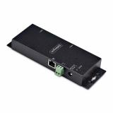 StarTech.com - Adaptador Serie a Ethernet - Conversor RJ45 LAN IP a DB9 RS232 - Servidor de Dispositivos Serie de 2 Puertos - Ca