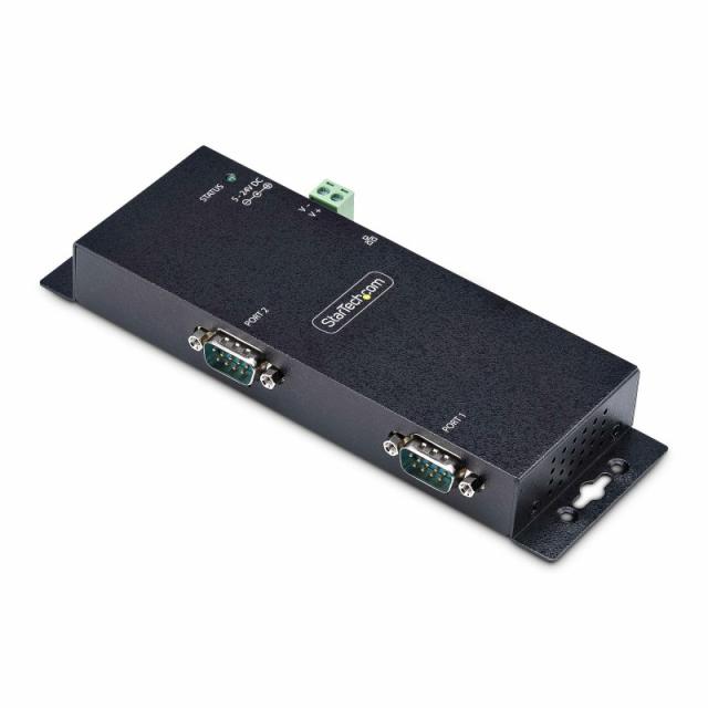 StarTech.com - Adaptador Serie a Ethernet - Conversor RJ45 LAN IP a DB9 RS232 - Servidor de Dispositivos Serie de 2 Puertos - Ca