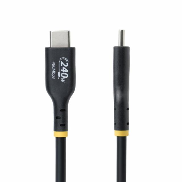 StarTech.com - Cable de Carga USB-C de 3m - Cable USB Tipo C - Certificación USB-IF - PD de 240W EPR - Cable USB 2.0 USB-C de Ca
