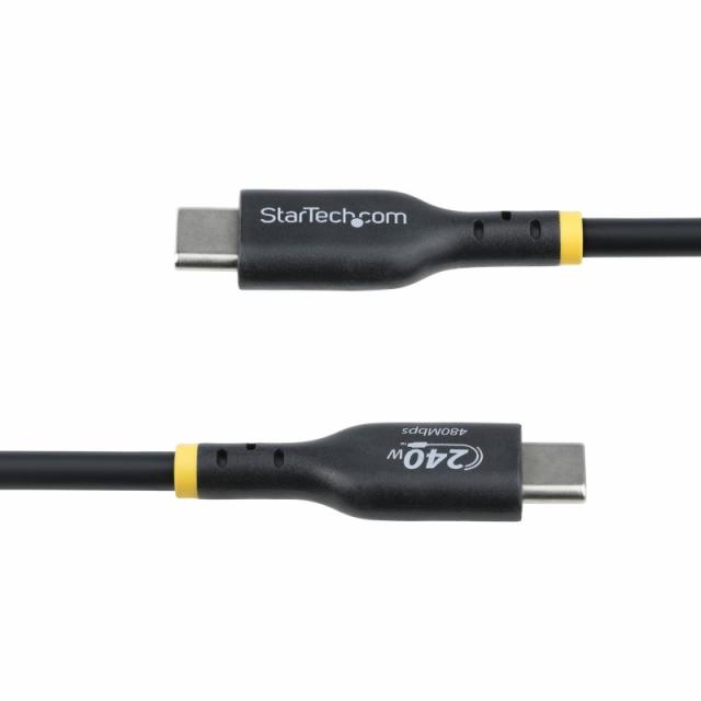 StarTech.com - Cable de Carga USB-C de 3m - Cable USB Tipo C - Certificación USB-IF - PD de 240W EPR - Cable USB 2.0 USB-C de Ca