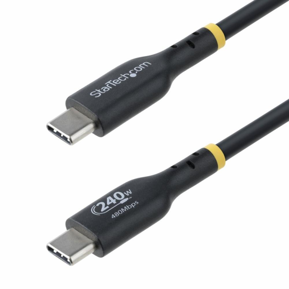 StarTech.com - Cable de Carga USB-C de 3m - Cable USB Tipo C - Certificación USB-IF - PD de 240W EPR - Cable USB 2.0 USB-C de Ca