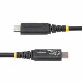StarTech.com - Cable USB4 de 50cm - Cable USB Tipo C Certificado USB-IF - Cable USB-C de 40G - PD 3.1 EPR de 240W - 8K 60Hz - Co