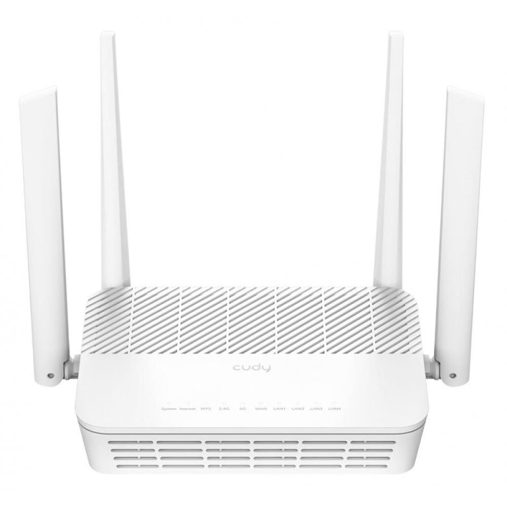Cudy - AX3000 router inalámbrico Gigabit Ethernet Doble banda (2,4 GHz / 5 GHz) Blanco