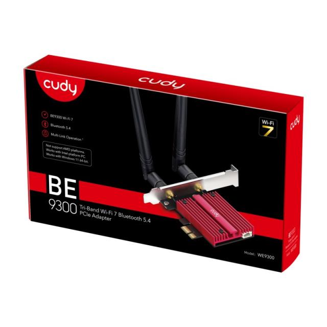 Cudy - WE9300 adaptador y tarjeta de red Interno WLAN / Bluetooth 5765 Mbit/s