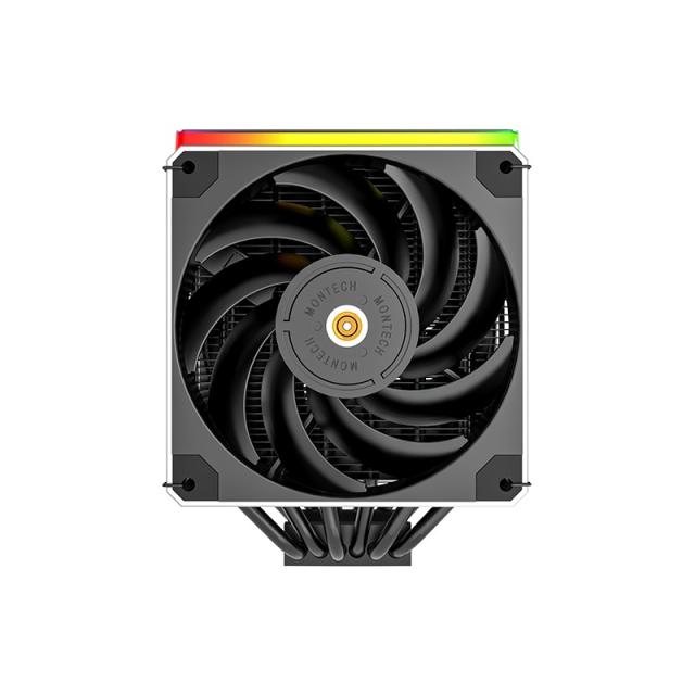 Montech - Metal DT24 Premium Carcasa del ordenador, Procesador Refrigerador de aire 12 cm Negro