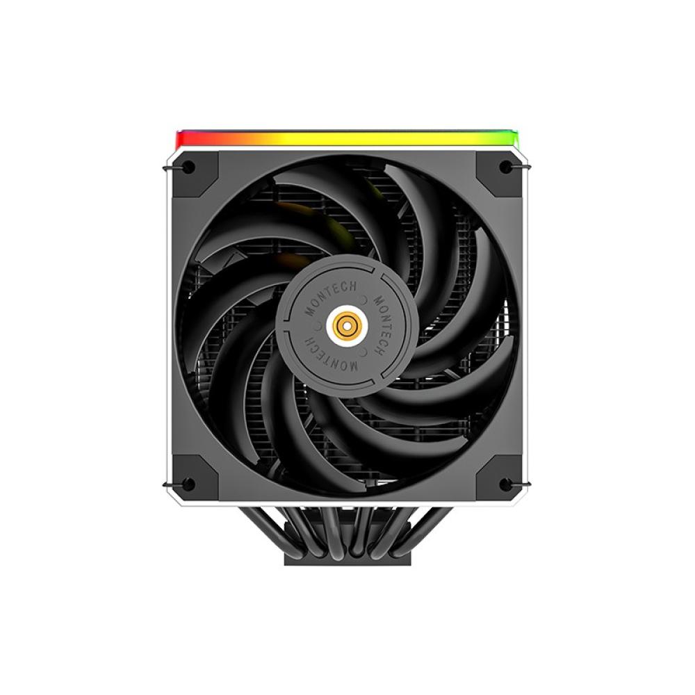 Montech - Metal DT24 Premium Carcasa del ordenador, Procesador Refrigerador de aire 12 cm Negro