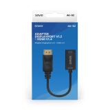 Savio - AK-62 adaptador de cable de vídeo 0,2 m DisplayPort HDMI Negro