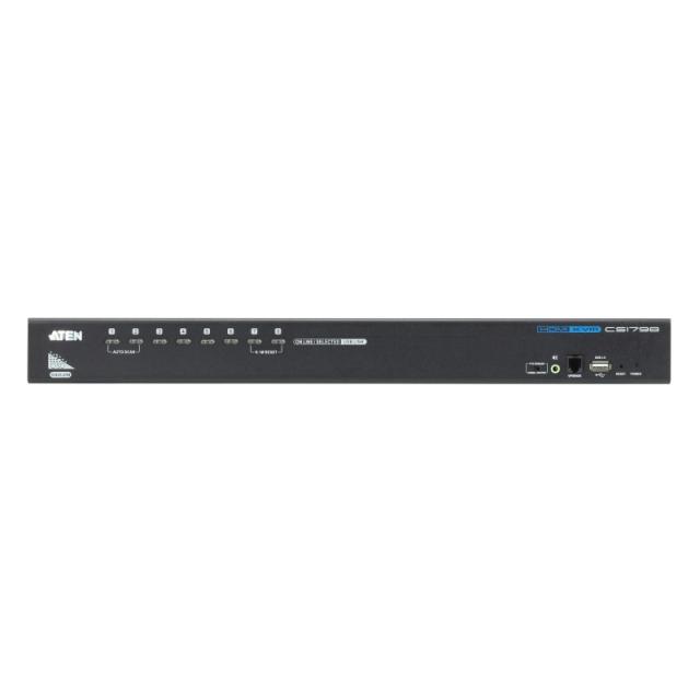 ATEN - CS1798 interruptor KVM Montaje en rack Negro
