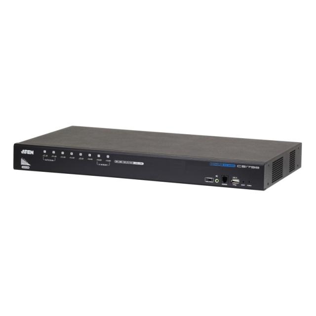 ATEN - CS1798 interruptor KVM Montaje en rack Negro