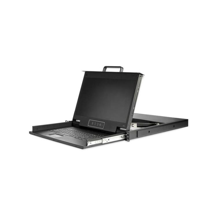 StarTech.com - Consola KVM HD 1080p de Montaje en Rack de Servidores - Teclado QWERTY - KVM de 1 Puerto VGA con Monitor LCD de 1