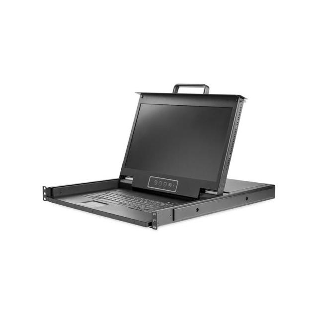 StarTech.com - Consola KVM HD 1080p de Montaje en Rack de Servidores - Teclado QWERTY - KVM de 1 Puerto VGA con Monitor LCD de 1