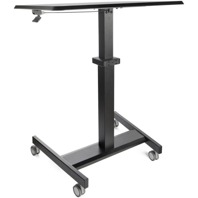 StarTech.com - Escritorio Móvil de Pie - Carrito Mesa Portátil Ajustable de Pie Ergonómica con Ruedas - Estación de Trabajo Roda